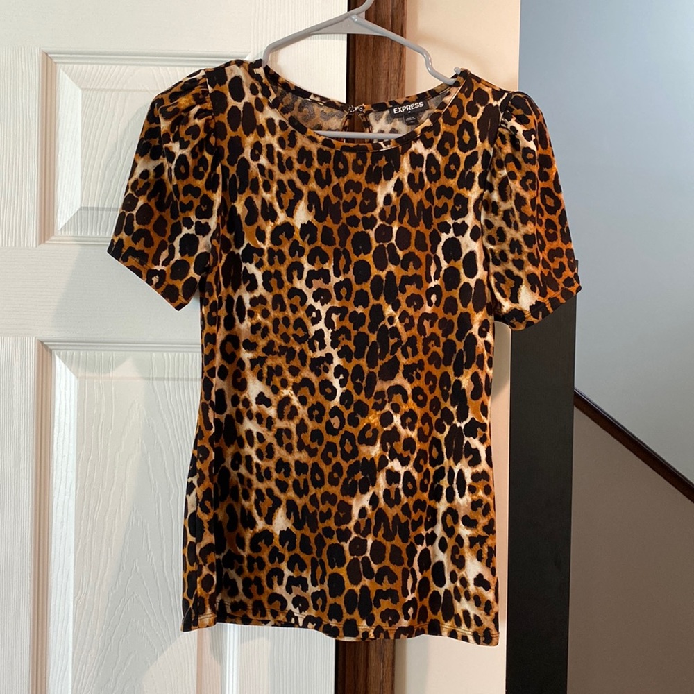 Express Leopard/Cheetah print top